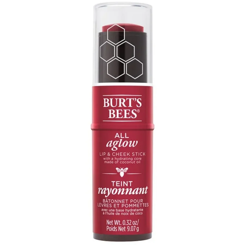 Burt's Bees All Aglow Lip & Cheek Stick Hydrating Core 1253 Dahlia Dew 0.32 oz